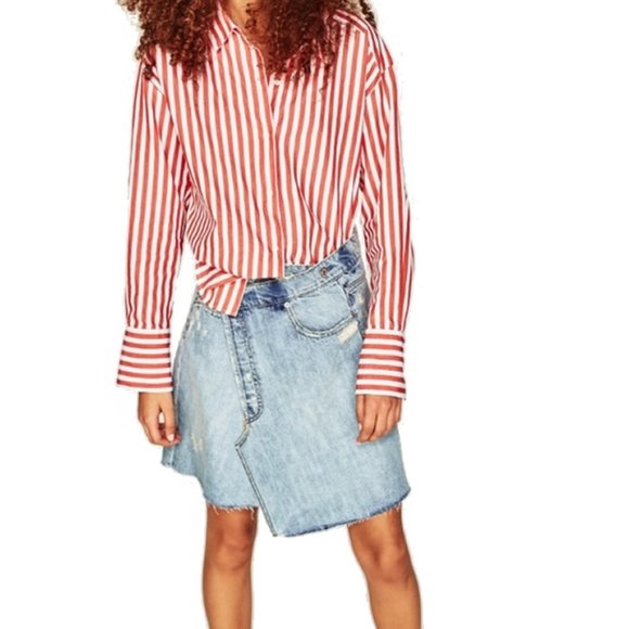 Zara Dresses & Skirts - Zara The Reconstructed Pant Skirt